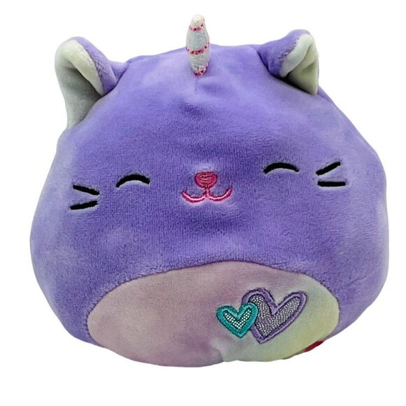SQUISHMALLOWS FlipAMallow Zoe and Courtney Caticorn Plush 5" Pink Purple - Picture 2 of 9